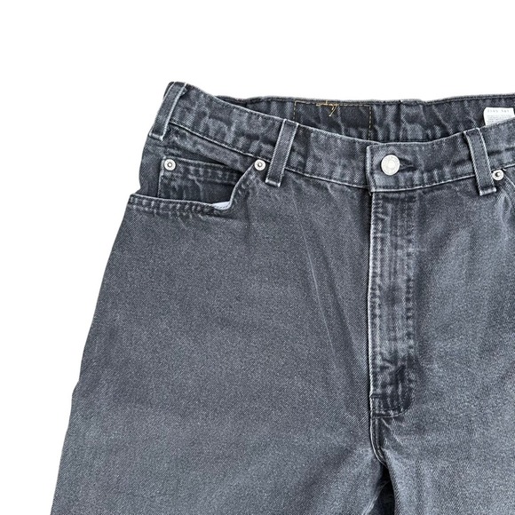 Vtg Levis 560 Orange Tab Black Jeans Mens Tapered Leg Loose Fit Black 34W 32L - Picture 4 of 14